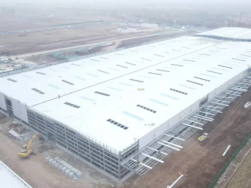 Ndërtesa e depove metalike prefab